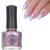Holographic Nail Polish - Purple Pearl Nail Varnish - Iridescent Shell Glitter Nail Polish - Quick Dry Glimmer Long Lasting Shiny Mirror Glitter Nail Polish for Nail Art DIY - No Nail Lamp Needed