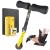 COFOF Nordic Hamstring Curl Strap suitable for leg stomach and back training portable sports fitness accessories can replace large training equipment equipped with fitness knee pads (yellow)