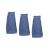 KLEEN HANDLER General Cleaning Mop Heavy Duty Commercial Replacement, Wet Industrial Blue Cotton Looped End String Head Refill (Pack of 3) 3 Count (Pack of 1)