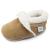 Dotty Fish Suede Baby Slippers. Warm Fleece Lined. Infant Toddler Shoes. Non-Slip Soft Sole. Boys Girls. 0-6 Months - 5-6 Years 6-12 Months Tan