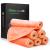 NineEigh microfiber make-up towels washable 6 pieces of make-up removered cloth reusable microfiber facial cleaning cloth for all skin types Make-up (20x40cm orange) orange (20x40cm) 6 pieces (1 Pack)