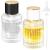 Ysimple 2Pcs 50ml Round Travel Perfume Glass Spray Bottle Refillable Perfume Atomiser Portable Clear Glass Empty Bottle Large Cosmetic Fine Mist Atomizer for Travel Perfume Replacement