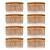 DaricowathX 8 Pieces Hair Combs 8.5 cm Hair Side Comb Set Slides Tortoise Plain Hair Combs Clear Plain Hair Combs Side Combs Hair Combs(Coffee)