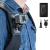 Telesin backpack shoulder strap bracket for GoPro Hero 12/10/9/8/7/5/Mini/Max DJI OSMO Action Insta360 with adjustable shoulder pad and J-hook belt mounting system accessories backpack belt