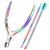 Cuticle Trimmer with Cuticle Pusher, XUNXMAS Cuticle Remover Cutter Nipper Scissor and Triangle Cuticle Nail Pusher Peeler Scraper, Durable Dead Skin Clipper Manicure Pedicure Tools Colorful