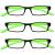 UV Reader Black Bright Green Neck Reading Glasses Value 3 Pack Women Men UVR3PK021 +1.50 +1.50 Diopters