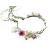 Vine Flower Crown Boho Flower Headband Hair Wreath Floral Halo Headpiece with Ribbon Wedding Party Photos Rosy by LLinfflr 7