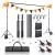 BEIYANG Photo Video Studio 8.5 x 10 FT, Adjustable Backdrop Stand System Kit with Carry Bag for Wedding Party Stage Decoration 8.5*10FT