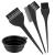 VARHHUXHA 4 STK hair dyel brush set color brush hair brush to hair hair color brush hair color for diy hair dye-colored salon hairdresser tool color brush wide 1x hair dairy coal black-4 pcs