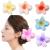 WUBAYI 6 Pcs Flower Hair Clips Non Slip Flower Claw Clips Strong Hold Hair Claw Large Hair Clip for Medium Thick Hair Hair Claw Clips for Women and Girls Straight Curly & Wavy Hair #001 6PCS