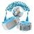 Lehoo castle children safety lines anti-lost wrist belt children safety hand loop 360 rotation elastic wire rope breathable cotton arm joint light blue