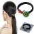 Vintage Natural Jade Gemstone Hair Tie  Emerald Pearl Ponytail Holder  Flower Hair Elastic Rope  Chinese Hair Accessories for Women  Girls  Bridesmaid  Green Jade Donut Jewelry for Chinese Hanfu Dress