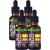 (4 Pack) Organic Vitamin D3 K2 Drops w MCT Oil Omega 3, 5000 IU, Maximum Strength Vitamin D Liquid 5000 IU, No Fillers, Non-GMO Liquid D3 for Faster Absorption & Immune Support, Unflavored, 4 Fl Oz Unflavored 1 Fl Oz (Pack…