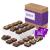 Fairytale Brownies Magic Morsel 24 Individually Wrapped Gourmet Chocolate Food Gift Basket - 1.5 Inch x 1.5 Inch Bite-Size Brownies - 24 Pieces - Item CF424 24 Piece Assortment
