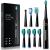 Electric Toothbrushes for Adults, 8 Brush Heads Sonic Electric Toothbrush with 40000 VPM Deep Clean 5 Modes, Power Rechargeable Toothbrushes Fast Charge 4 Hours Last 30 Days, Electric Toothbrush Black