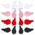 Haakong 16Pcs 4 Color Wings Hair Clips Angel Hairpin Kawaii Hair Accessories Cosplay Accessories Cartoon Hair Clips Plush Hair Cosplay Accessories Kawaii red  black  white  pink