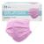 Mea Vita medical disposable mouth and nose protection type IIR pack of 50 3-ply EN-14683 disposable mask elastic band (pink)