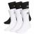 adidas Originals Unisex Originals Trefoil 6-Pack Crew Large White/Black