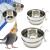 x Bird Cage Feeding Bowl Stainless Steel with Hook 4 Sizes Hanging for Bird Animal Small Dog BPS-11129 x 2