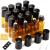 Essential Oil Roller Bottles 16Pcs 5ml Empty Rollerball Bottle Roll on Bottles with Stainless Steel Roller Balls Amber Glass Roller Bottles for Essential Oils Perfumes Cosmetics Aromatherapy Massage 5ml 16pcs Brown