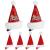Minkissy Christmas cap Santa hat hair clip for Christmas Christmas hat hair accessories glittering for children girls Christmas party bags