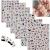 12 Sheets Cartoon Mouse Nail Art Stickers Cute Kawaii Nail Decals 3D Self-adhesive Nail Charm Stickers for Girls Women