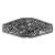 Flowers Hair Clip, Hand Crafted Metal Barrette Made in the USA with a Large 80mm Clip by Oberon Design