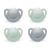 NUK for Nature  Orthodontic Pacifier  6-18m  4-Pack  Neutral Neutral 4 Count (Pack of 1)