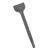 BOSCH HS1810 1-Piece 3 In. x 12 In. Scaling Chisel Tool Round Hex/Spline Hammer Steel 3 In. x 12 In. Scaling Chisel Tool 1-Piece