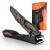 Nail Clippers with Catcher Professional Nail Clippers of Heavy Duty No Splash Self-Collecting Large Toenail Clippers for Fingernails and toenails Stainless Steel Nail Cutter for Men Women Seniors Black
