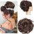 Tousled Updo Messy Bun Hair Piece Hair Extension Ponytail With Elastic Rubber Band Updo Extensions Synthetic Hair Extensions Scrunchies Ponytail Hairpiece for Women Medium Brown