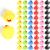 Derayee 50 pieces of colorful mini bathing ducks swimming duck bath toy set classic squeaky duck for children shower birthday party articles 3