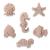 Coffelli furniture buttons children's room (marine animals 6 packs) wood animal knobs for chest of drawers or as a kindergartenobe made of beech wood 6 pack sea animals birch wood
