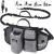 Pecute jogging leash dogs with belly belt powers of dog leash for large and medium -sized dogs leash dog with belt bag elastic running leash for dogs dog leash for running jogging gray up to 110kg