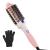 K&K Heated Curling Ceramic Tourmaline Ionic Curling Iron Volumizing Brush Quick Heating Makes Hair Silky Smooth Dual Voltage Travel-Friendly Straightening Round Design (1.77 inch)