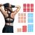 Tidevan 186 piece acupuncture pavement high -quality lattice tape self -adhesive grating waterproof 3 sizes type a b c for cross spun therapy trigger points painful joints tense muscles