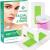 Facial Wax Strips - Hypoallergenic All Skin Types - Facial Hair Removal For Women - Gentle and Fast-Working for Face, Eyebrow, Upper Lip, Chin (40 Wax Strips + 4 Calming Oil Wipes) Green