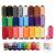 ilauke 50Pcs Bobbins Sewing Threads Kit, 400 Yards per Polyester Thread Spools, Prewound Bobbin with Case for Brother Singer Janome Machine, 25 Colors