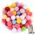 wugongshan 100 Pack Cat Toy Balls Vibrant Color Furry Cat Balls Soft Cat Pom Pom Toy Balls Interactive Plush Pet Kitty Balls Perfect Cat Supplies for Exercise and Fun