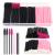 Yokilly 300PCS Disposable Mascara Wands Lip Wands Set 100Pcs Eyelash Brush and 200Pcs Lip Brush Makeup Tool Kit with Organizer Box (300PCS Black+Pink)