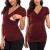 Love2Mi Maternity Nursing Shirt Short Sleeve V-Neck Breastfeeding T-Shirt Pregnancy S Wine Red