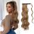 FESHFEN Long Wavy Ponytail Extensions 60cm Body Wavy Wrap Around Hair Ponytails Curly Clip in Synthetic Hairpieces for Women Girls Brown & Blonde 60 cm (Pack of 1) 12H24# Brown & Blonde