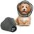 Bonthe Halskrause Dog breathable pet Elisabethan soft protective collar dog after op Adjustable Elizabethan Collar for Large Dogs to Stop Licking Wound Lightweight S Gray