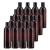 Bekith 16 Pack 8 ounce Amber Empty Plastic Bottles with Disc Top Flip Cap BPA-Free Refillable Containers For Shampoo, Lotions, Liquid Body Soap, Creams