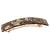 France Luxe Classic Rectangle Hair Barrette, Onyx - Classic French Design for Everyday Wear