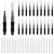 umorismo 40 Pcs Micro Eyebrow Brush with Cap Brow Lamination Brush Eyelash Brush Eyebrow Spoolie Lash Lift Tools Lash Filler for Women Men Eyebrows and Eyelashes Extensions