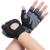 Flintronic fitness gloves breathable training gloves with microfiber fabric non-slip silicone gym gloves weight lifting gloves sports gloves for women men black-1 l