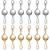 12 Pieces Locking Magnetic Jewelry Clasp Round Necklace Clasp Closures Bracelet Extender for Jewelry Making (Gold, Silver)