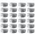 24 Pack (2 Oz/60ml) Screw Top Round Aluminum Tin Cans, Metal Tin Storage Jar Containers with Screw Cap for Lip Balm, Cosmetic, Candles, Salve, Make Up, Eye Shadow, Powder, Tea