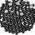 Beadsland 1440 pieces flat back rhinestones nail crystals rhinestones for nails black ss3 (1.3-1.4mm) black SS3/1440PCs